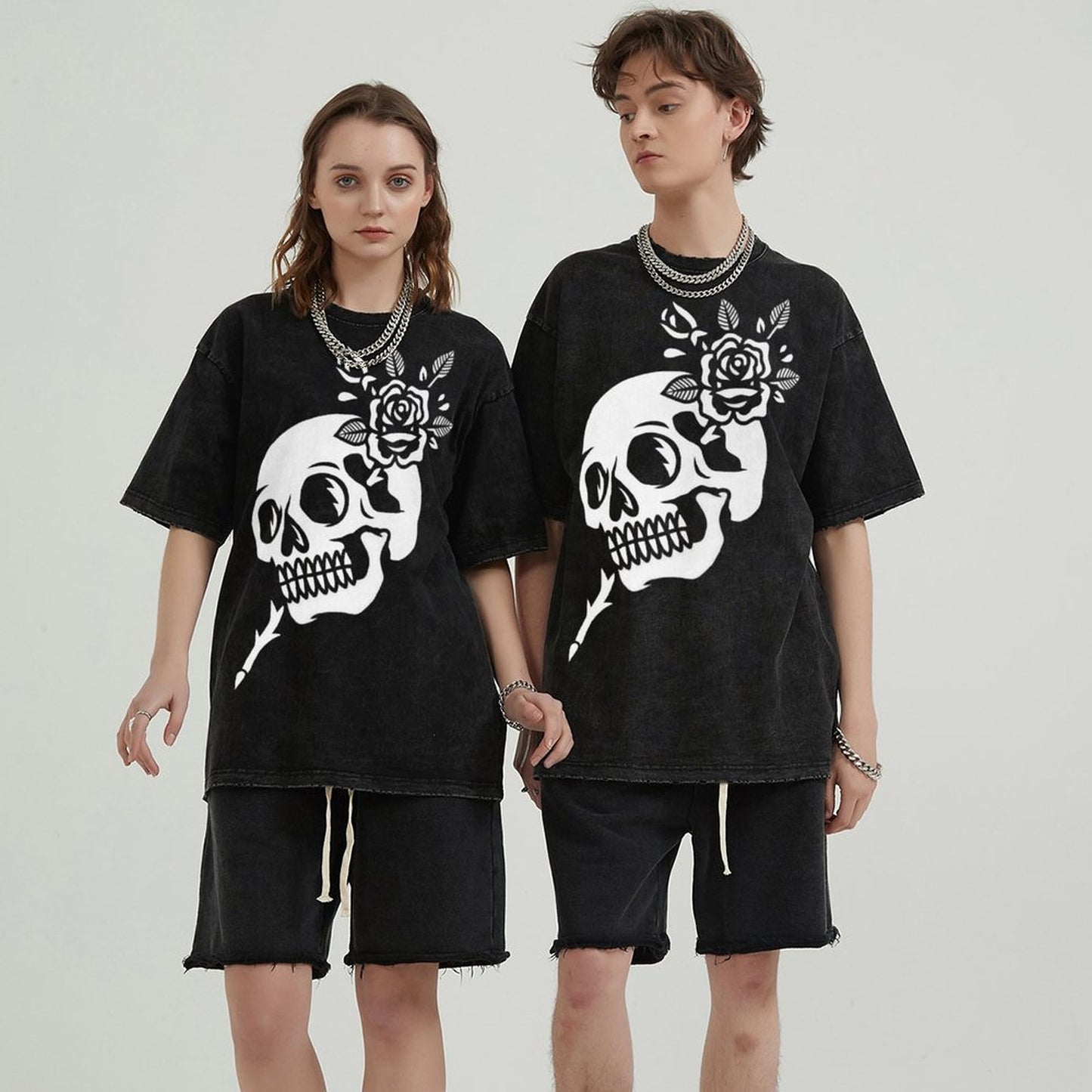 Unisex Vintage Solid Wash T-Shirts 2305101601