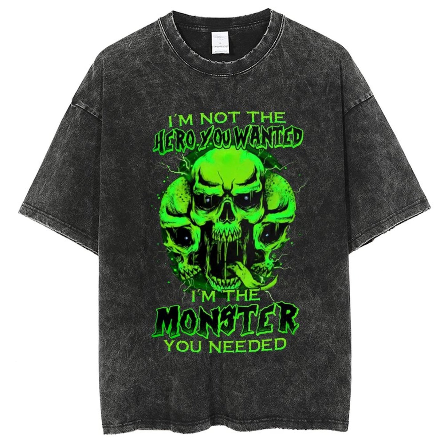 Unisex Vintage Solid Wash T-Shirts 2305104096