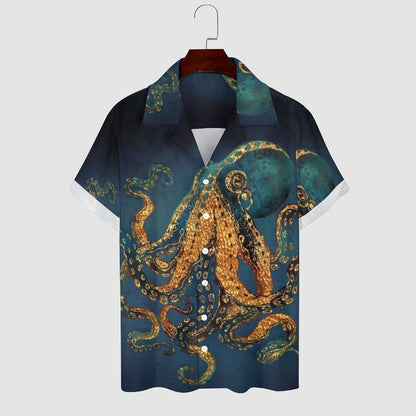 Men's Hawaiian Print Casual Shirt 2304108699