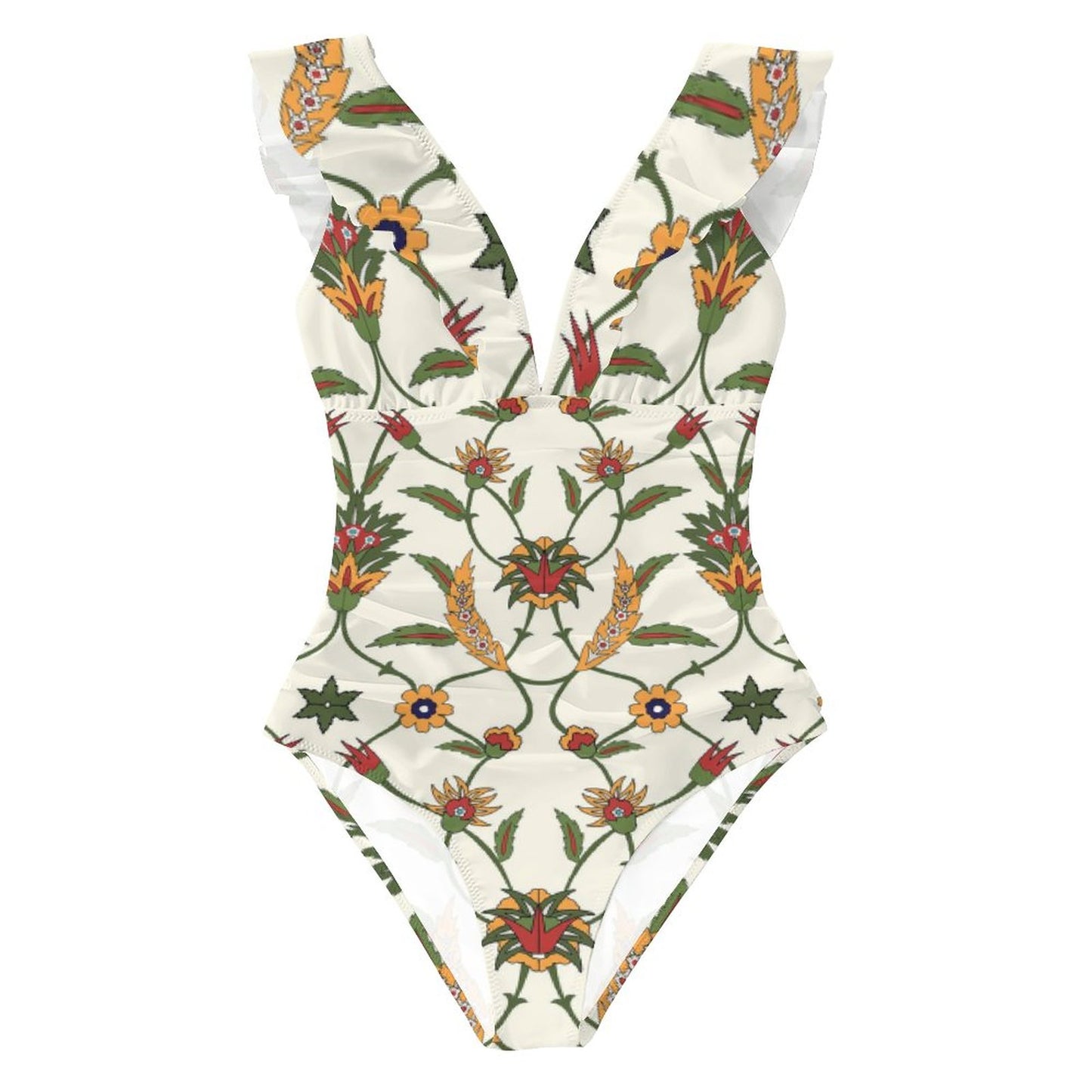 Casual Printed One Piece Swimsuit And Cover Up 2306101817