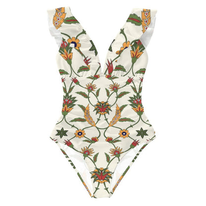 Casual Printed One Piece Swimsuit And Cover Up 2306101817