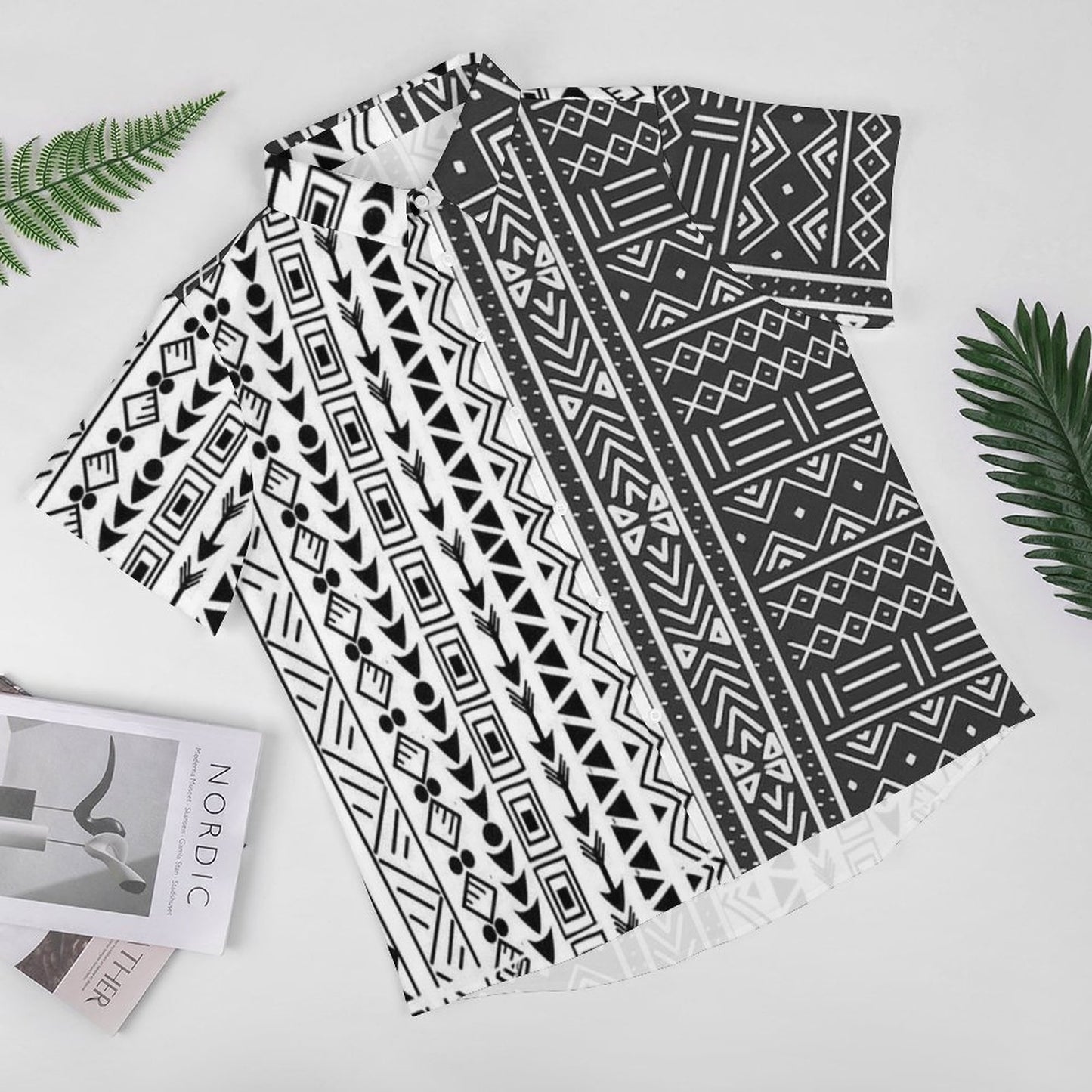 Men's Fashion Casual Printed Short Sleeve Shirts 2306101714
