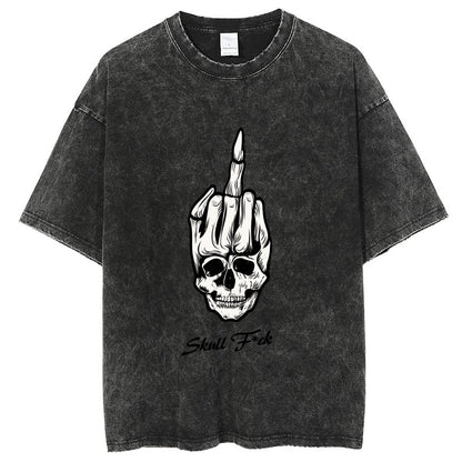 Unisex Vintage Solid Wash T-Shirts 2305102848