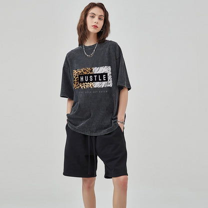 Unisex Vintage Solid Wash T-Shirts 2305102846