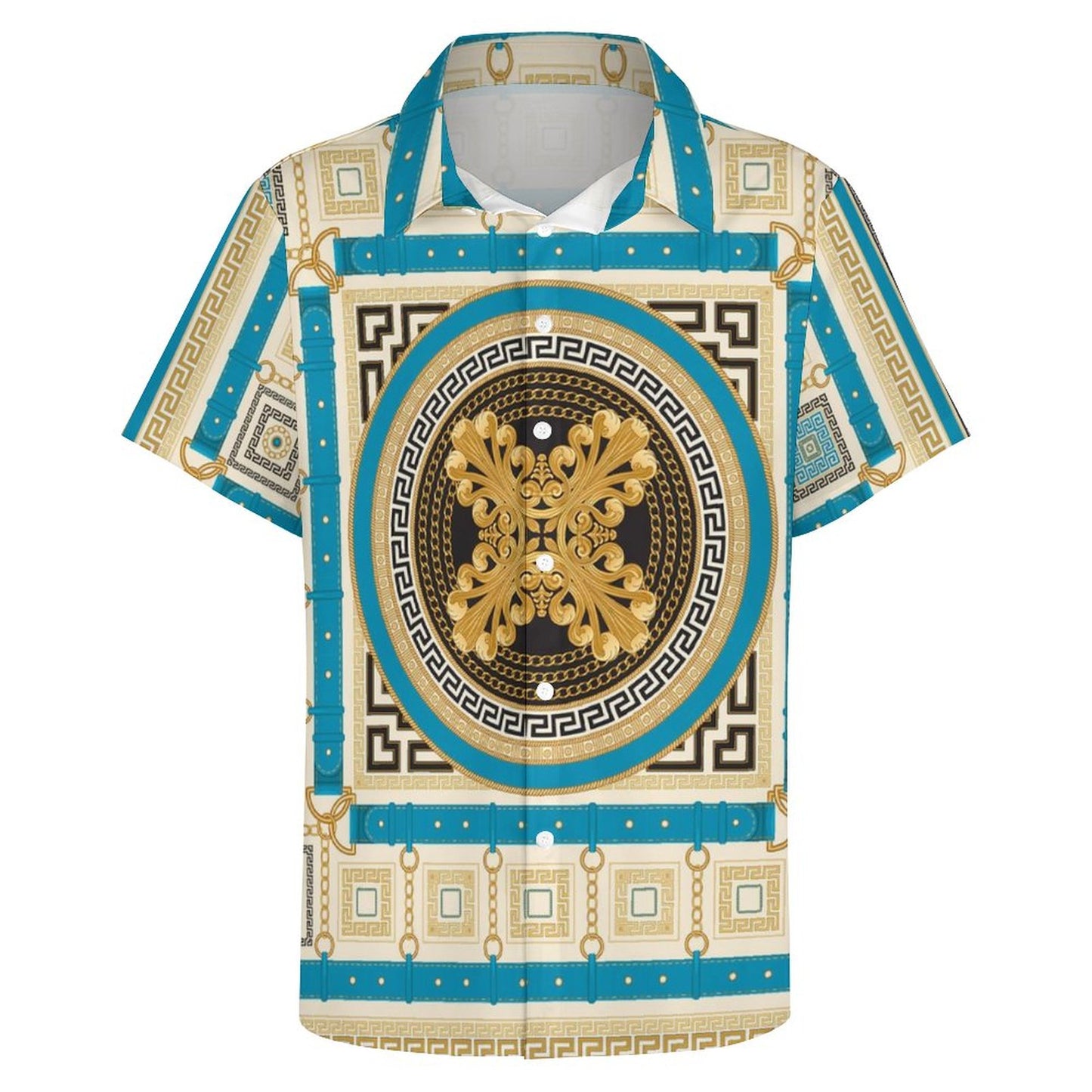 Men's Fashion Casual Printed Short Sleeve Shirts 2306100956