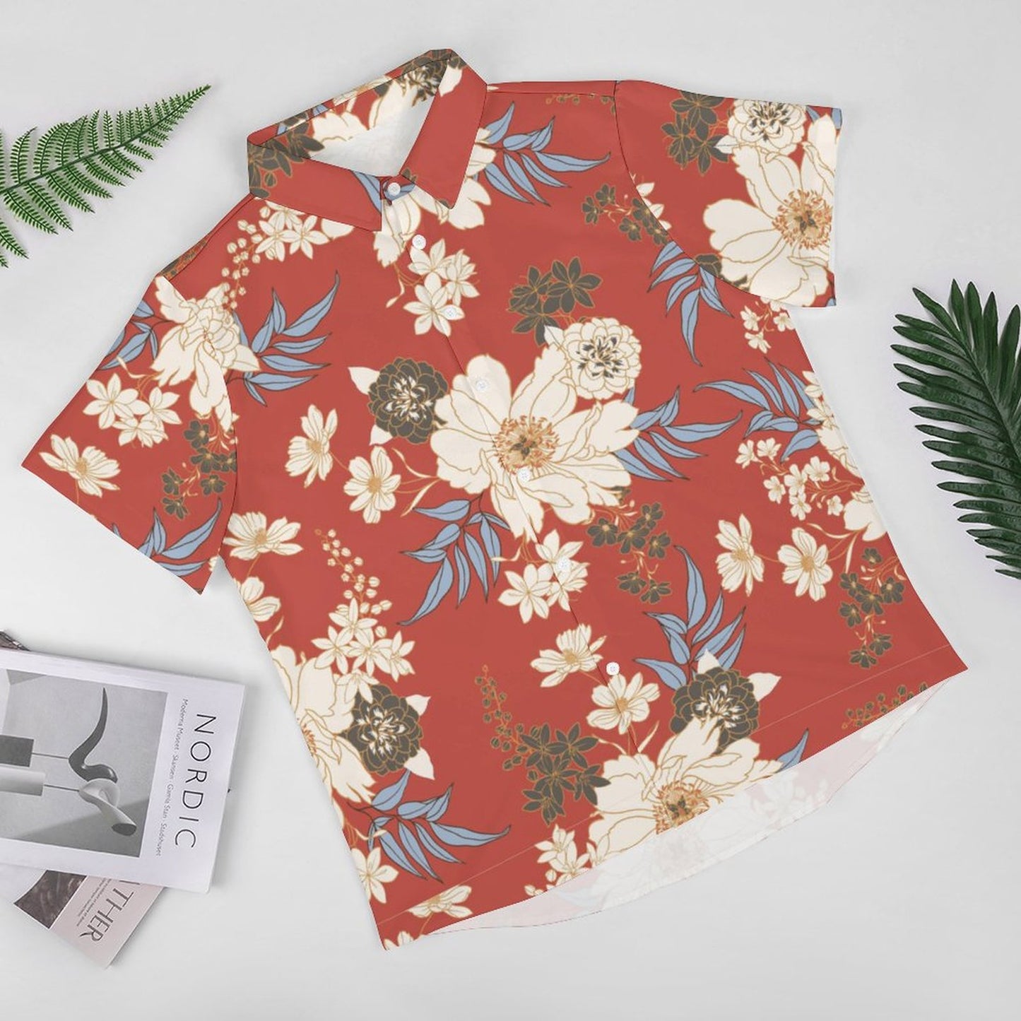Men's Fashion Casual Printed Short Sleeve Shirts 2306101736