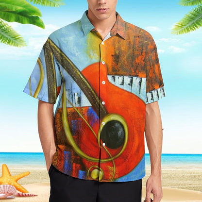 Men's Hawaiian Print Resort Shirt 2305102033