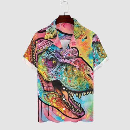 Men's Hawaiian Print Casual Shirt 2304109847