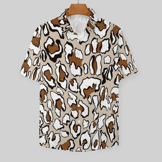 Men's Fashion Casual Printed Short Sleeve Shirts 2306104053