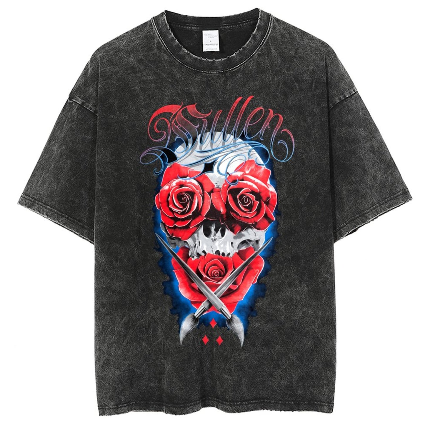 Unisex Vintage Solid Wash T-Shirts 2305104087