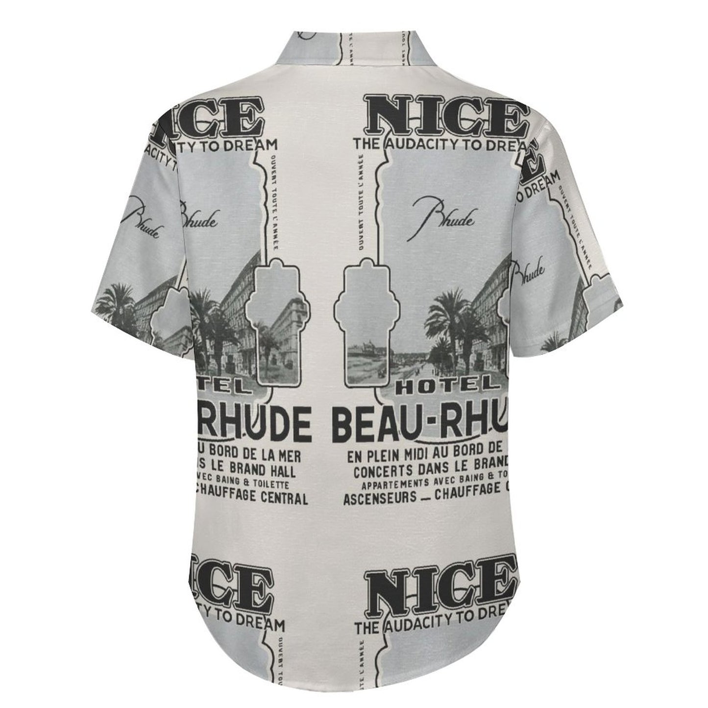 Men's Letter Vacation Hawaiian Shirt 2306104929