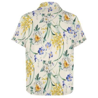 Men's Fashion Casual Printed Short Sleeve Shirts 2305107084