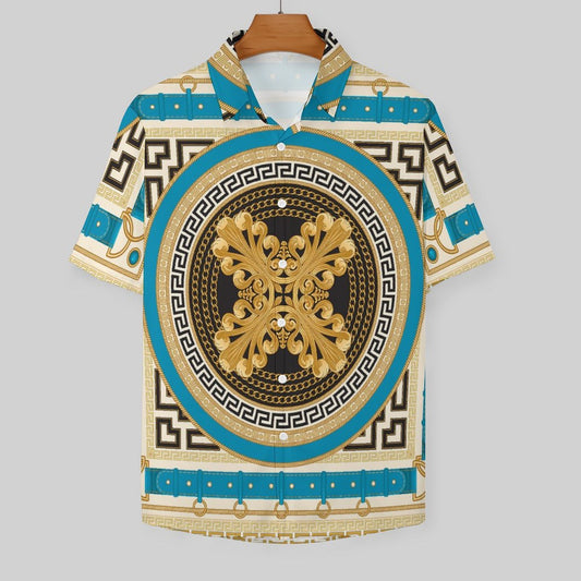 Men's Fashion Casual Printed Short Sleeve Shirts 2306100455