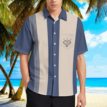 Men's Hawaiian Print Resort Shirt 2304104811