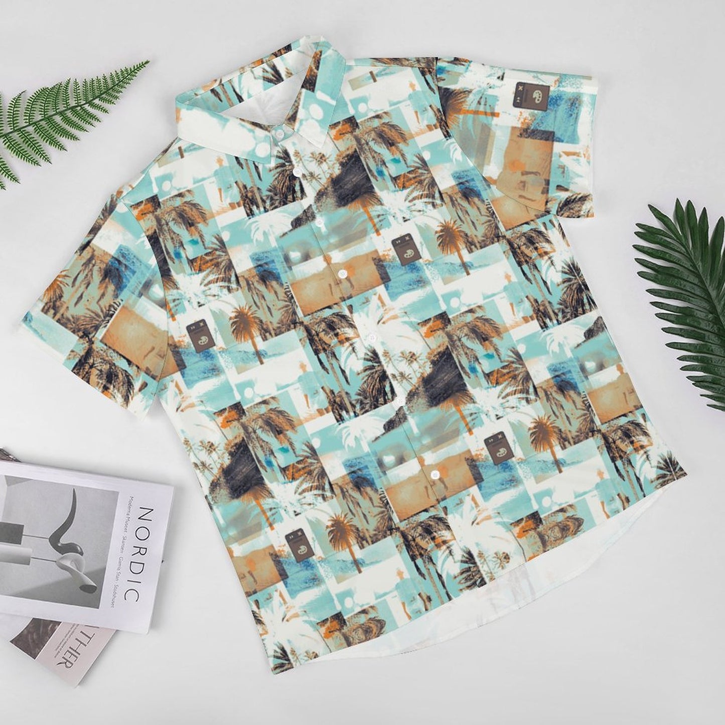 Men's Hawaiian Print Resort Shirt 2305106122