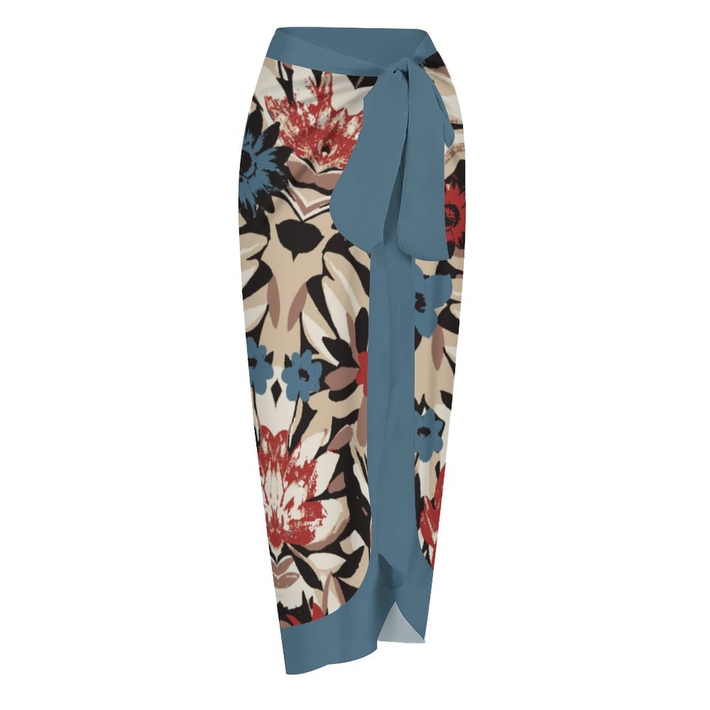 Casual Printed One-Piece Swimsuit And Cover Up 2305102409