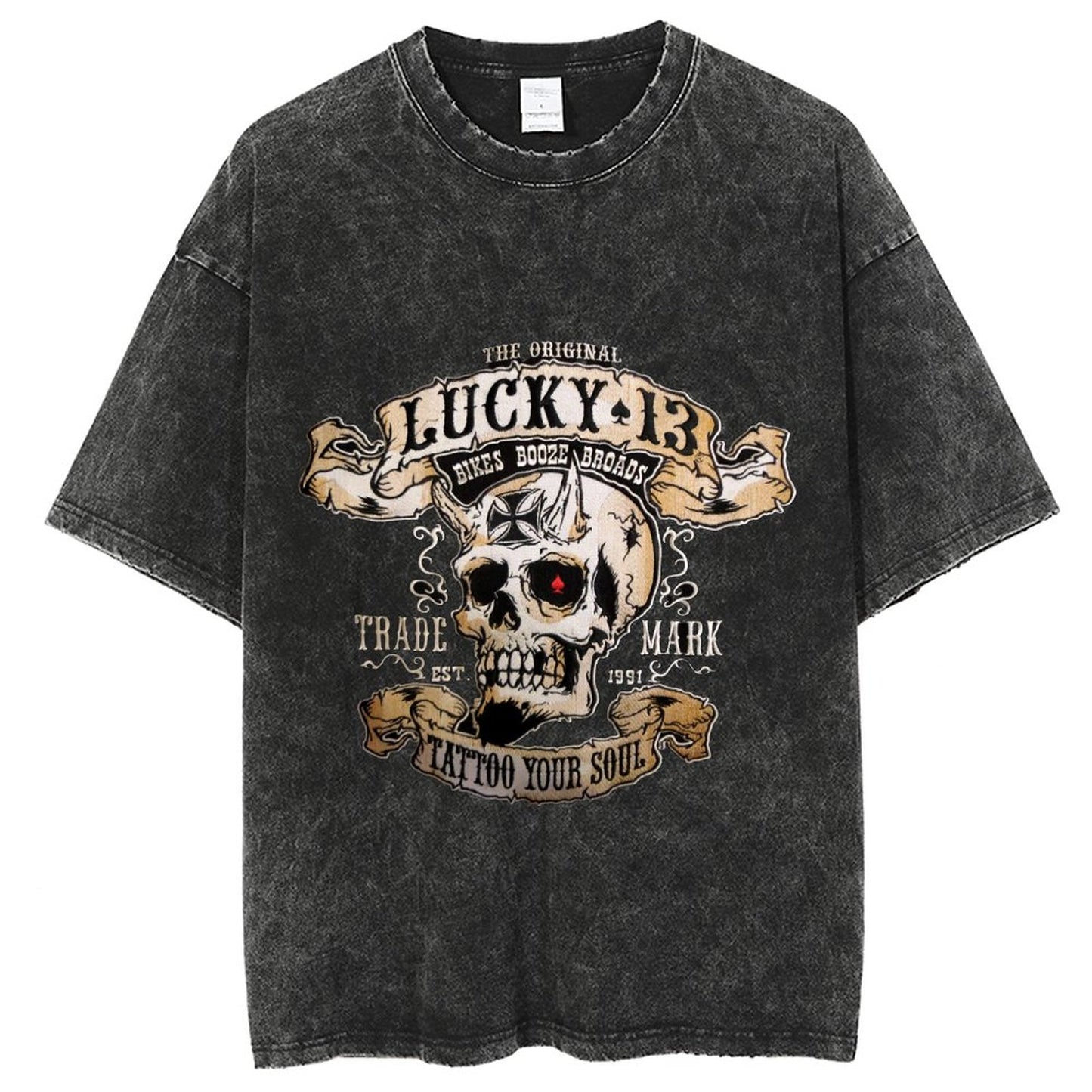 Unisex Vintage Solid Wash T-Shirts 2305101604