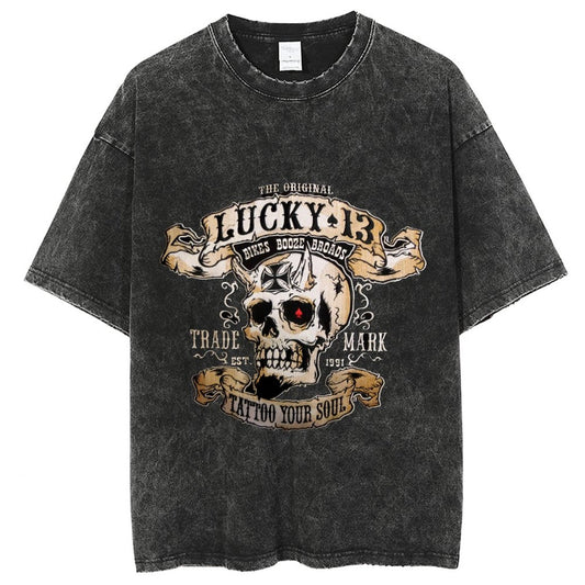 Unisex Vintage Solid Wash T-Shirts 2305101604