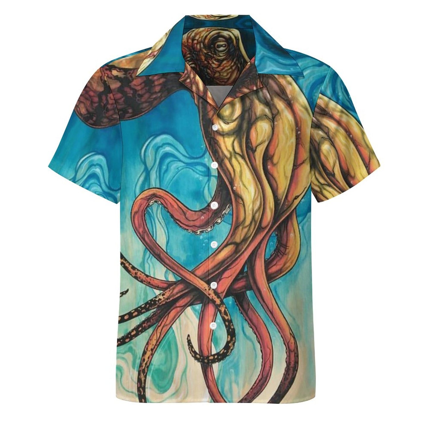 Men's Hawaiian Print Casual Shirt 2304108700