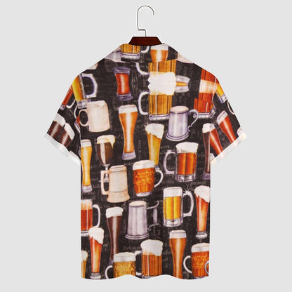 Men's Hawaiian Print Casual Shirt 2304109857