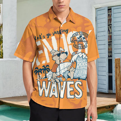 Men's Hawaiian Print Resort Shirt 2305103722
