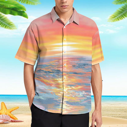 Men's Hawaiian Print Resort Shirt 2304109873