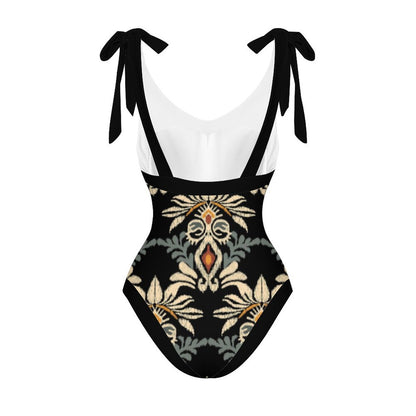 Casual Printed One Piece Swimsuit And Cover Up 2305105226