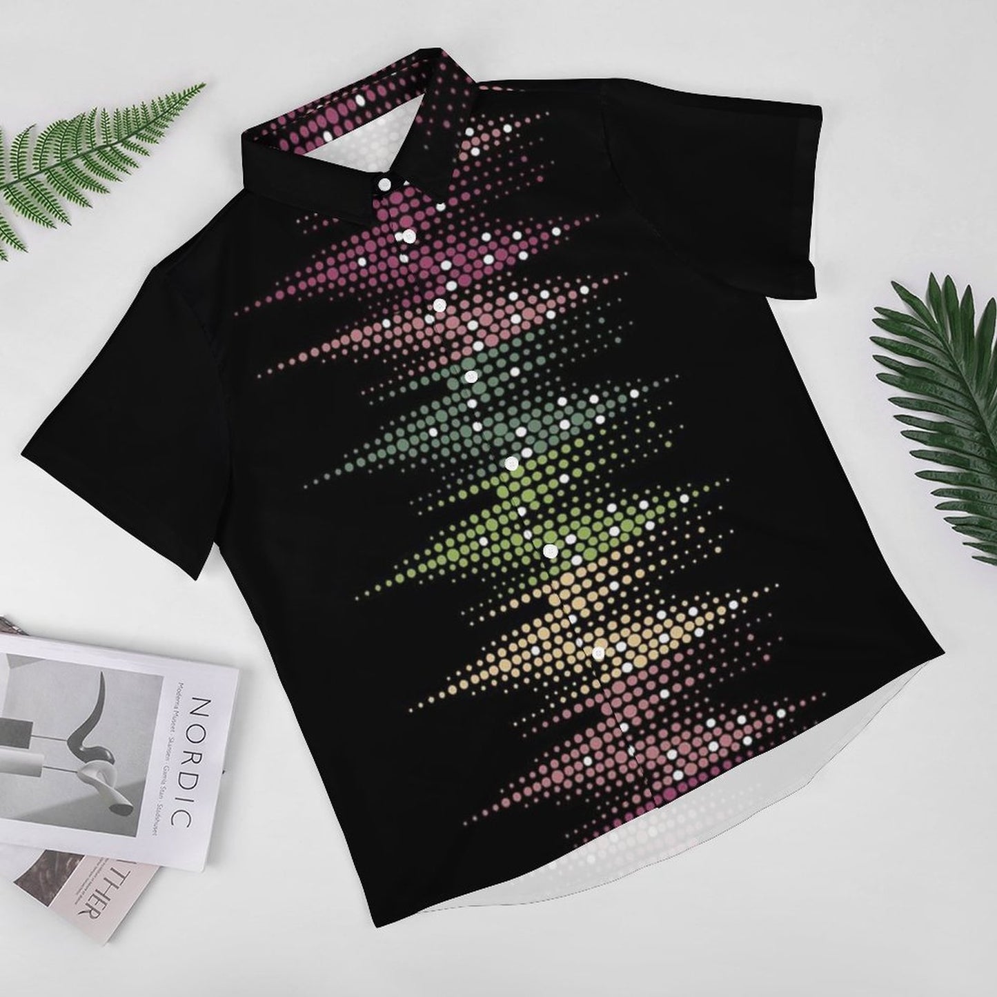 Men's Fashion Casual Printed Short Sleeve Shirts 2306102196