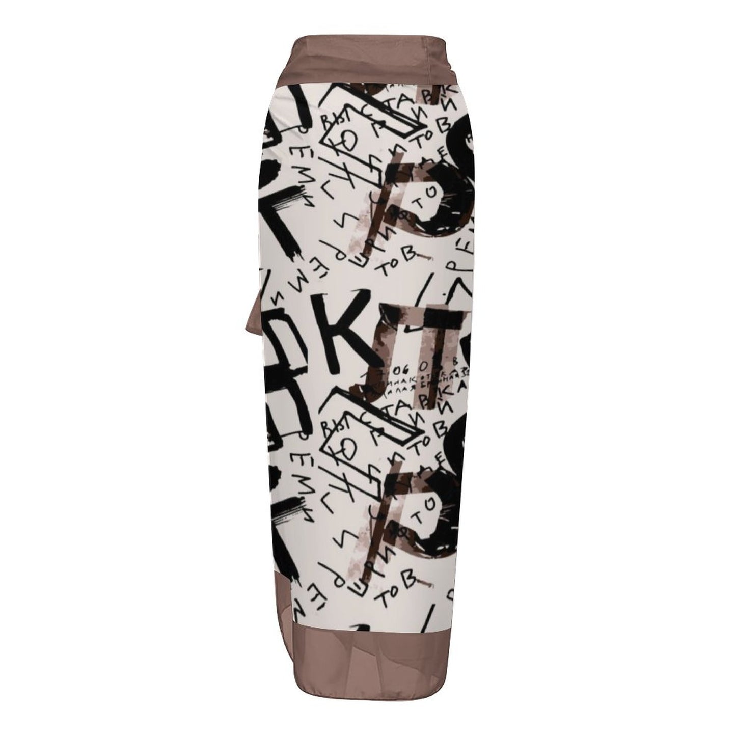 Casual Printed One-Piece Swimsuit And Cover Up 2305102429