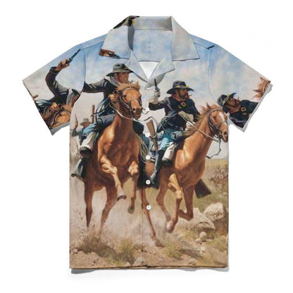 Men's Hawaiian Casual Short Sleeve Shirt 2305101807