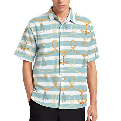 Men's Fashion Casual Printed Short Sleeve Shirts 2306101058