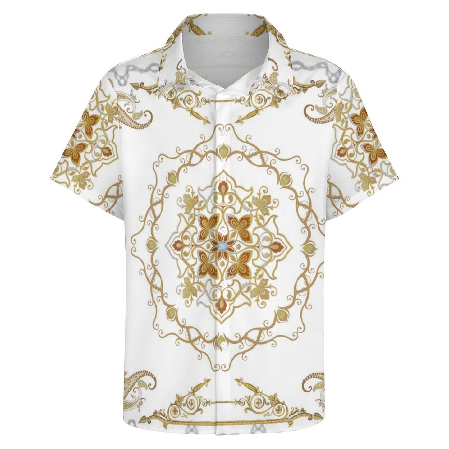 Men's Fashion Casual Printed Short Sleeve Shirts 2306101345