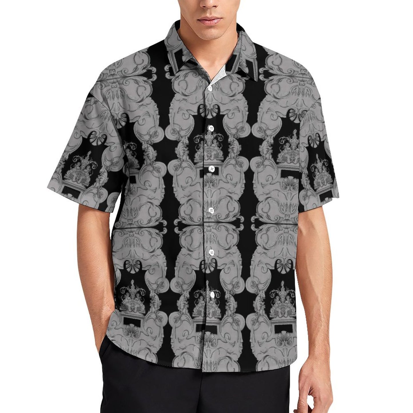 Men's Fashion Casual Printed Short Sleeve Shirts 2306100021
