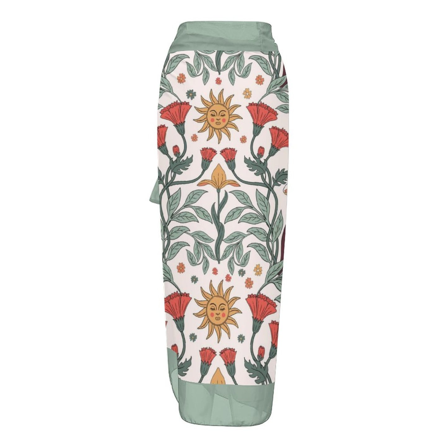 Casual Printed One Piece Swimsuit And Cover Up 2306102471