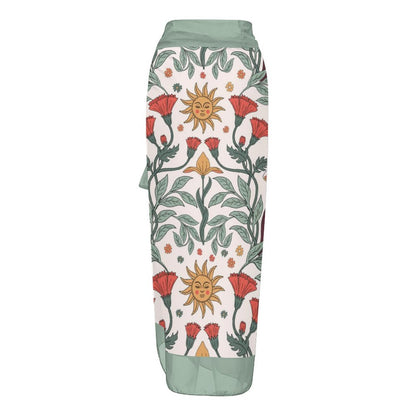 Casual Printed One Piece Swimsuit And Cover Up 2306102471