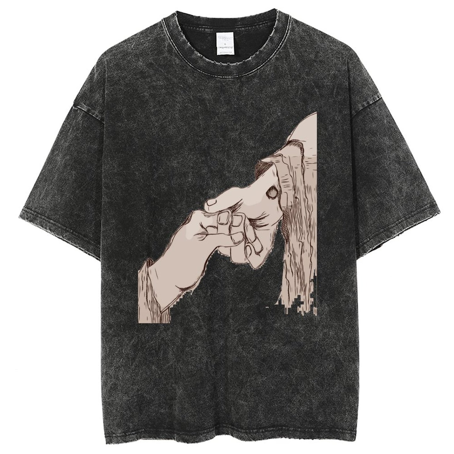 Unisex Vintage Solid Wash T-Shirts 2305103941