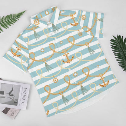 Men's Fashion Casual Printed Short Sleeve Shirts 2306101058