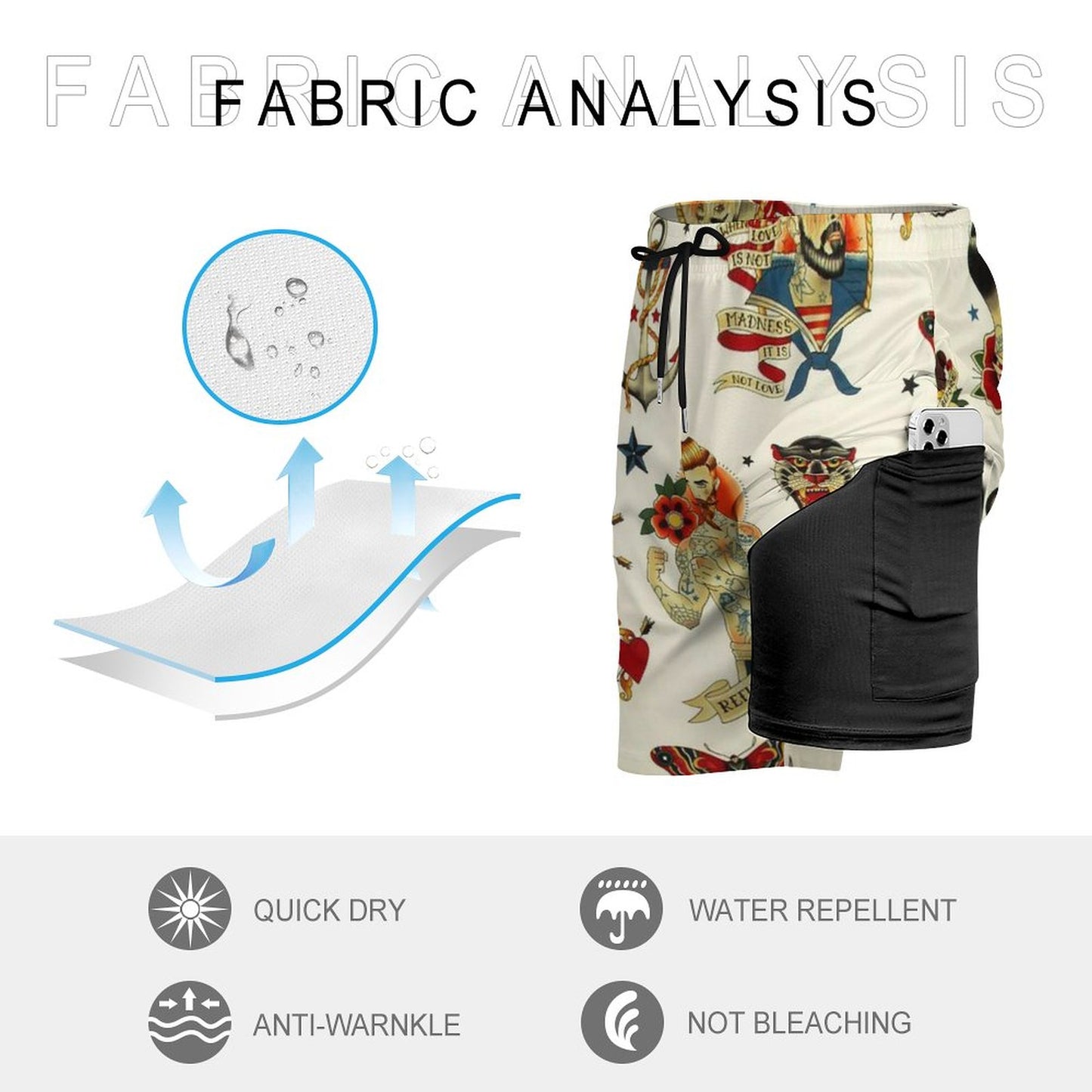 Men's sports fashion beach shorts 2304103705