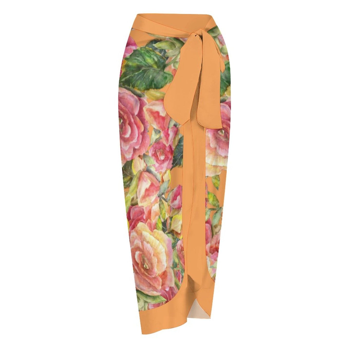 Casual Printed One-Piece Swimsuit And Cover Up 2305102821