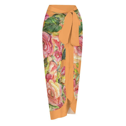 Casual Printed One-Piece Swimsuit And Cover Up 2305102821