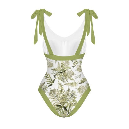 Casual Printed One-Piece Swimsuit And Cover Up 2305102670