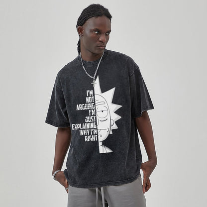 Unisex Vintage Solid Wash T-Shirts 2305103021