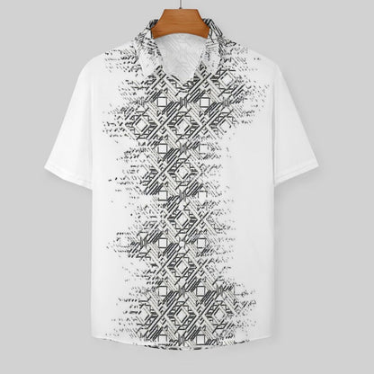 Men's Fashion Casual Printed Short Sleeve Shirts 2306102199