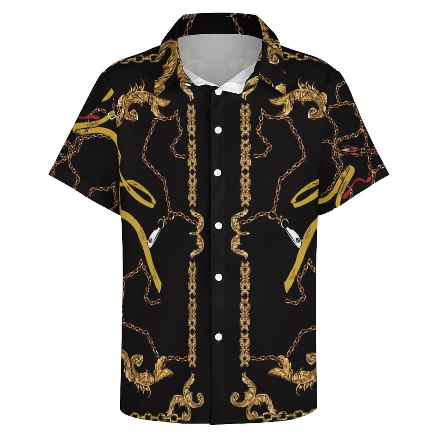 Men's Fashion Casual Printed Short Sleeve Shirts 2306101107