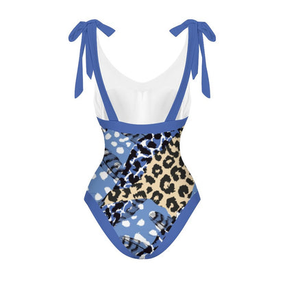Casual Printed One-Piece Swimsuit And Cover Up 2305102873