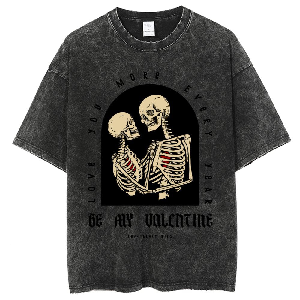 Unisex Vintage Solid Wash T-Shirts 2305102637