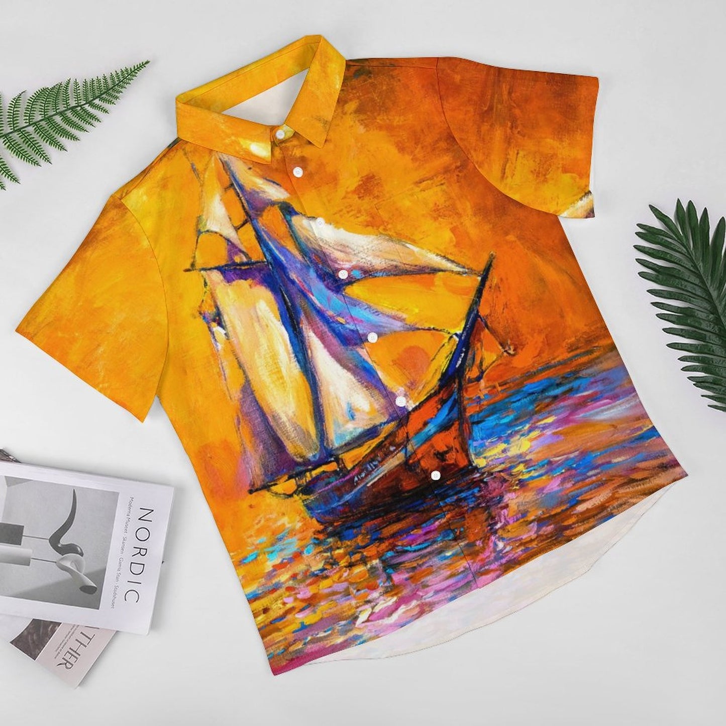 Men's Hawaiian Casual Short Sleeve Shirt 2306105393