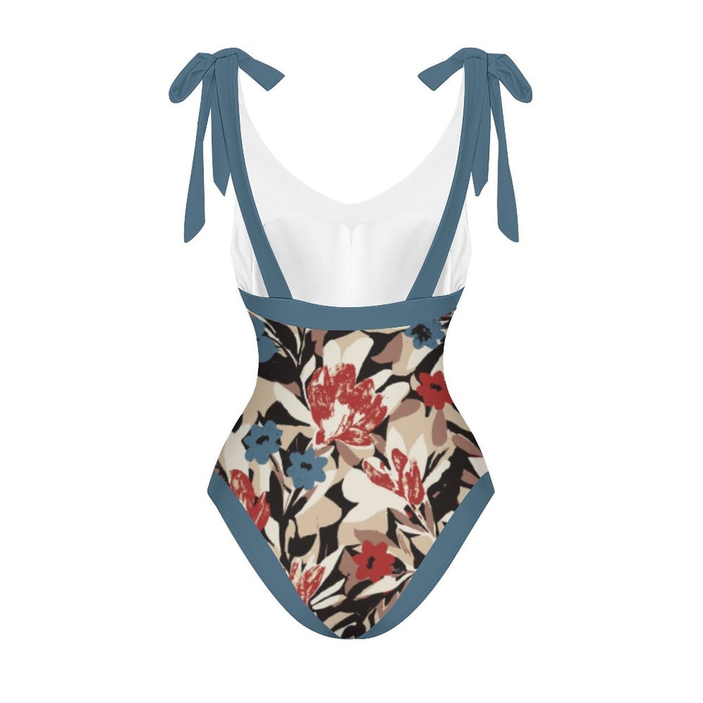 Casual Printed One-Piece Swimsuit And Cover Up 2305102409