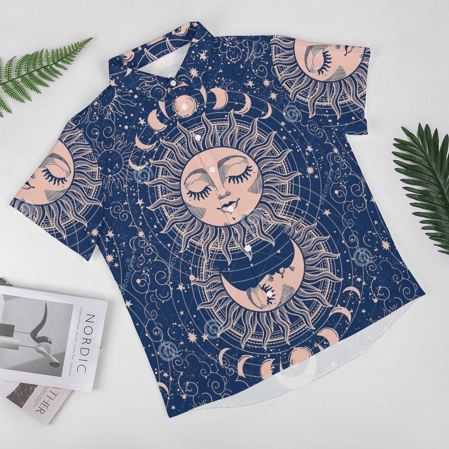 Men's Fashion Casual Printed Short Sleeve Shirts 2306100972