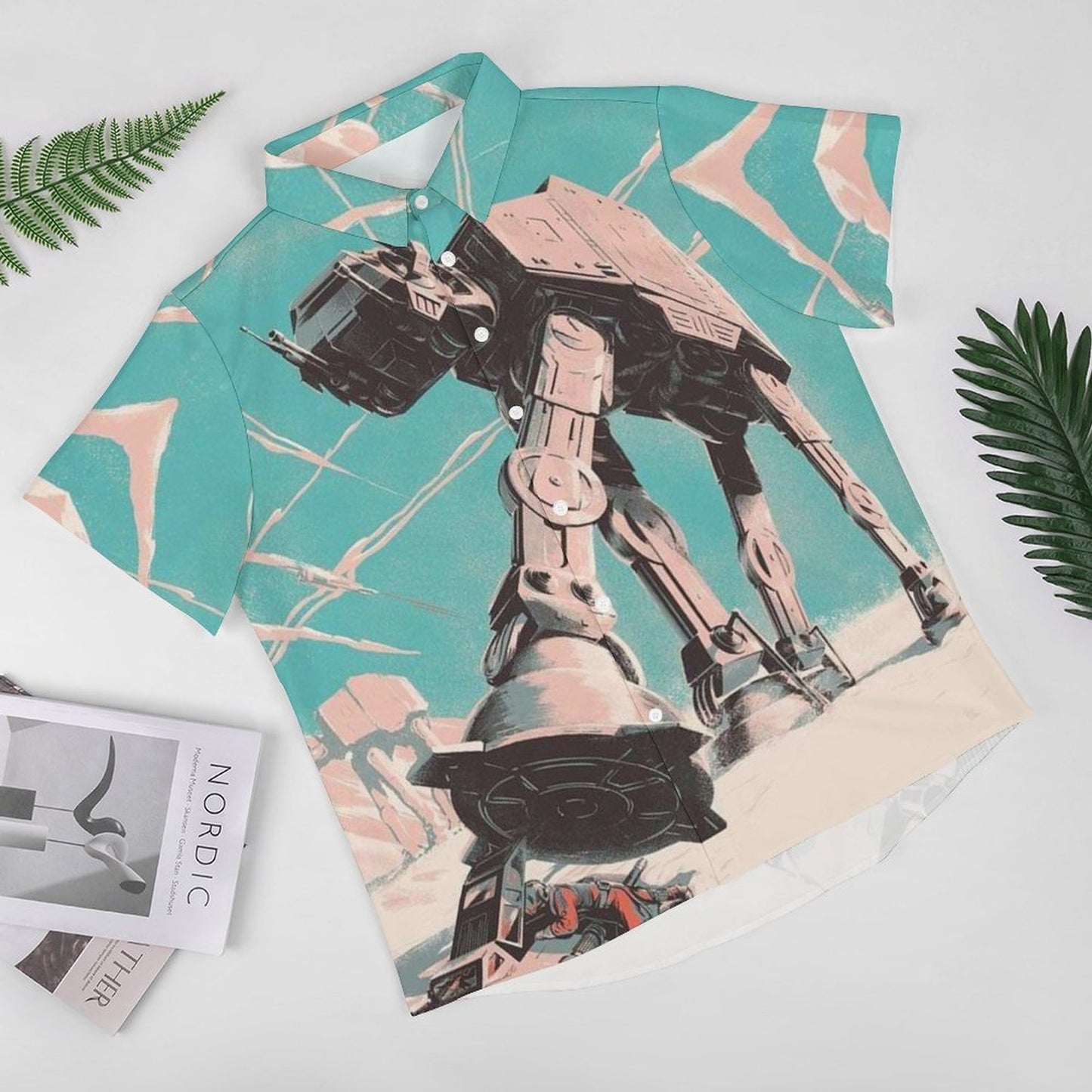 Men's Fashion Casual Printed Short Sleeve Shirts 2306101603